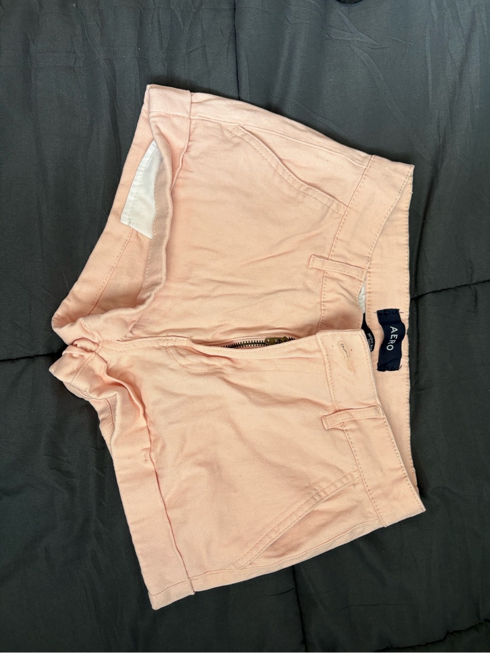 AERO Light Pink Cotton Blend Women's Jean Shorts